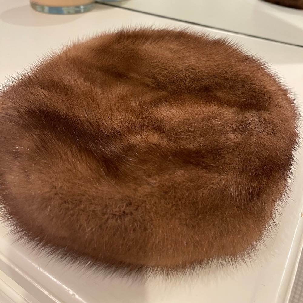 Pill box Fur Hat